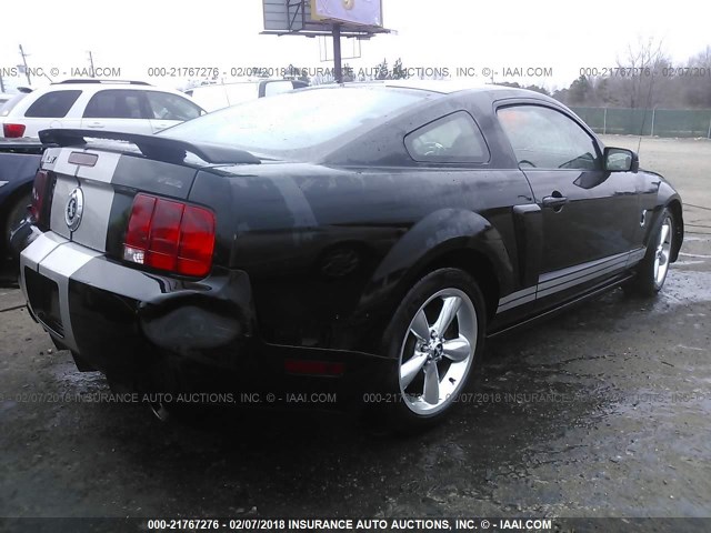 1ZVHT82H985111346 - 2008 FORD MUSTANG GT BLACK photo 4