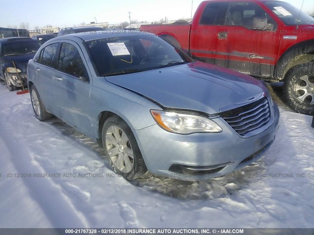 1C3CCBABXDN671527 - 2013 CHRYSLER 200 LX BLUE photo 1