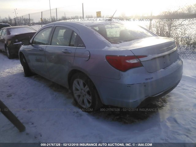 1C3CCBABXDN671527 - 2013 CHRYSLER 200 LX BLUE photo 3