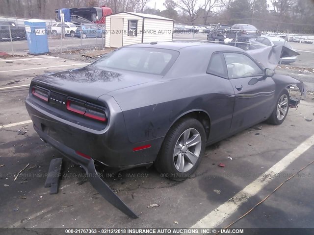 2C3CDZAG1FH912954 - 2015 DODGE CHALLENGER SXT GRAY photo 4