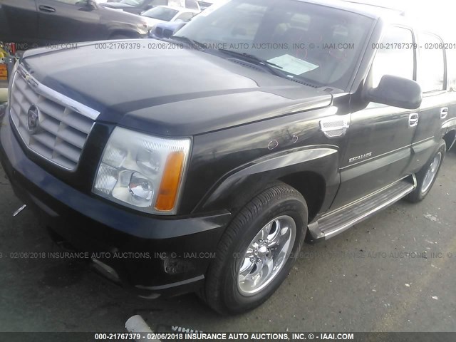 1GYEC63T82R104976 - 2002 CADILLAC ESCALADE LUXURY შავი ფოტო 2