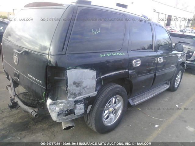 1GYEC63T82R104976 - 2002 CADILLAC ESCALADE LUXURY შავი ფოტო 4