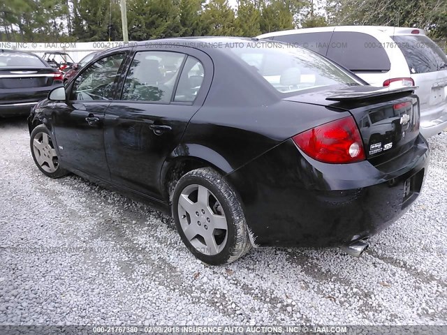 1G1AM55BX67880388 - 2006 CHEVROLET COBALT SS BLACK photo 3