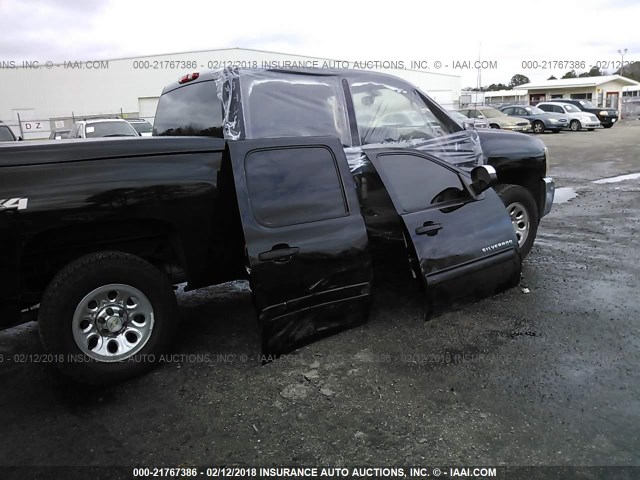 3GCPKSEA3DG166455 - 2013 CHEVROLET SILVERADO K1500 LT BLACK photo 6