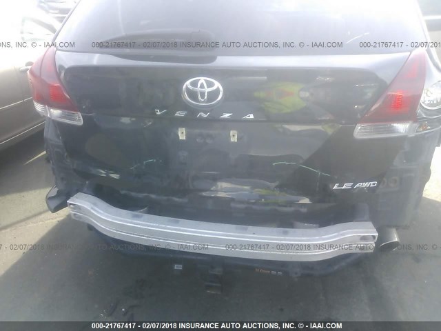 4T3BA3BB8DU045212 - 2013 TOYOTA VENZA LE/XLE BLACK photo 6