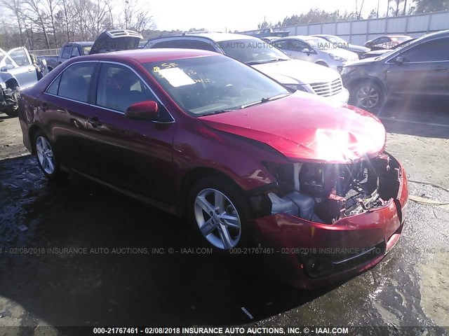 4T1BF1FK4CU627931 - 2012 TOYOTA CAMRY SE/LE/XLE Қызыл фото 1