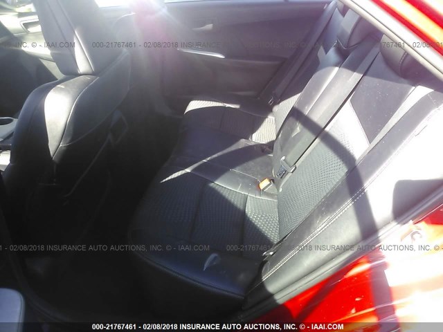 4T1BF1FK4CU627931 - 2012 TOYOTA CAMRY SE/LE/XLE Қызыл фото 8