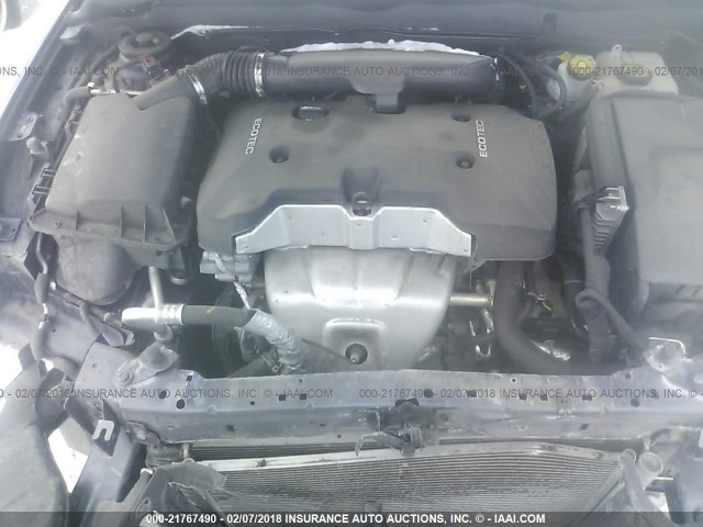 1G11C5SL8FF150436 - 2015 CHEVROLET MALIBU 1LT 蓝色 照片 10