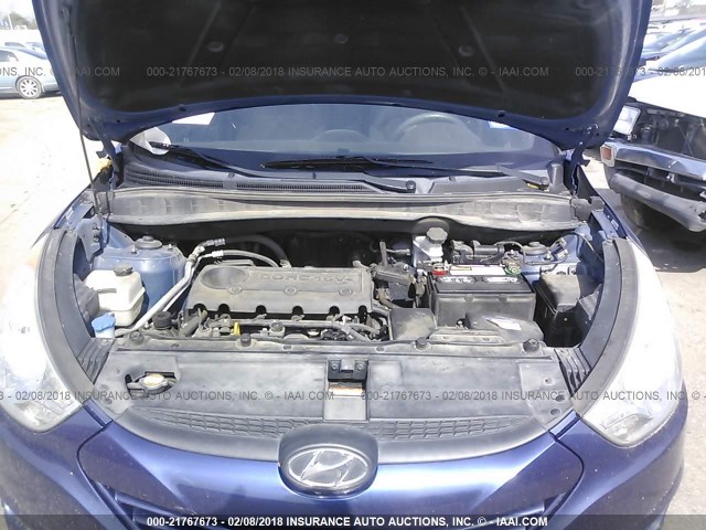 KM8JU3AC3BU146886 - 2011 HYUNDAI TUCSON GLS/LIMITED მუქი ლურჯი ფოტო 10