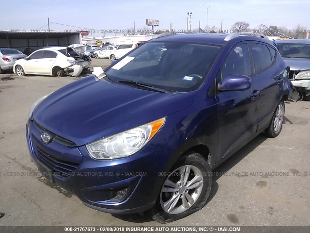 KM8JU3AC3BU146886 - 2011 HYUNDAI TUCSON GLS/LIMITED Dark Blue photo 2