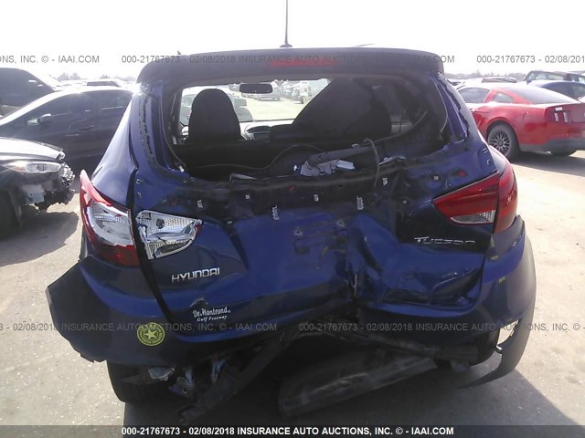 KM8JU3AC3BU146886 - 2011 HYUNDAI TUCSON GLS/LIMITED Dark Blue photo 6