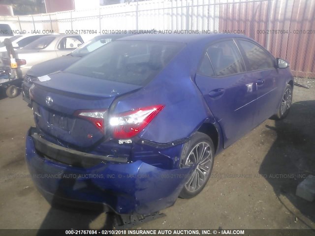 5YFBURHE6GP461057 - 2016 TOYOTA COROLLA L/LE/LE PLS/PRM/S/S PLS BLUE photo 2