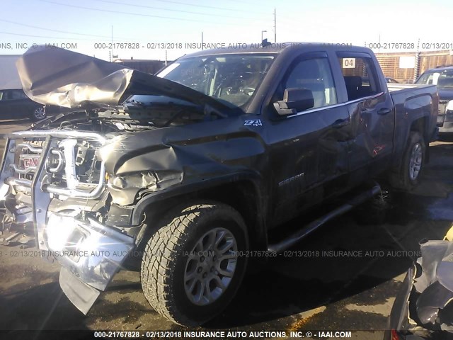 3GTU2UEC5EG338440 - 2014 GMC SIERRA K1500 SLE BROWN photo 2