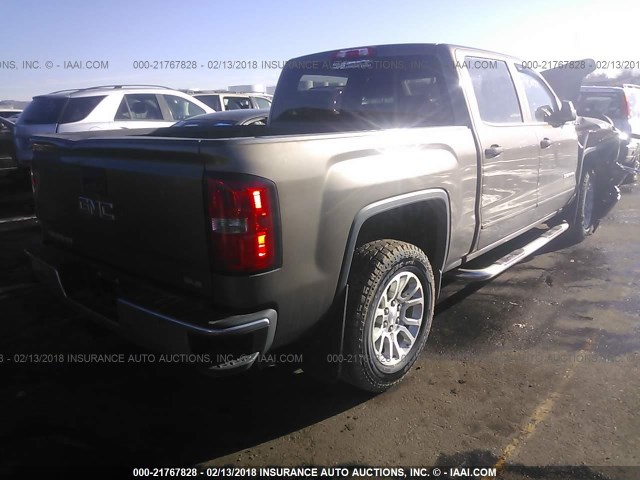 3GTU2UEC5EG338440 - 2014 GMC SIERRA K1500 SLE BROWN photo 4