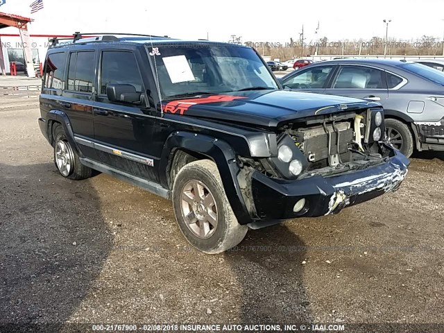 1J8HH58N06C140218 - 2006 JEEP COMMANDER LIMITED BLACK photo 1