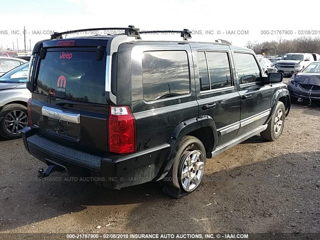 1J8HH58N06C140218 - 2006 JEEP COMMANDER LIMITED BLACK photo 4