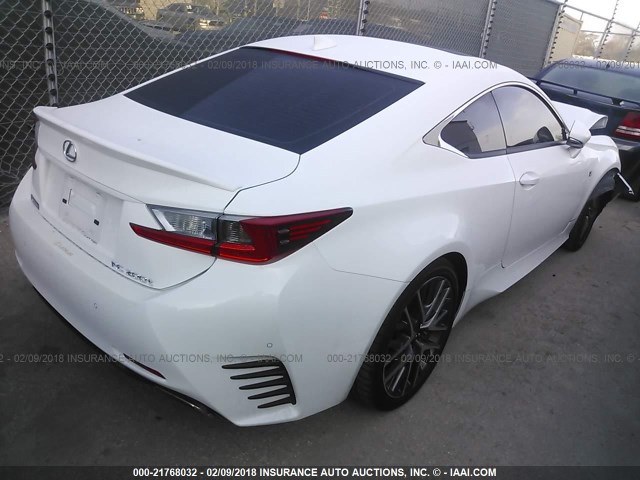 JTHHA5BC1H5007492 - 2017 LEXUS RC 200T WHITE photo 4