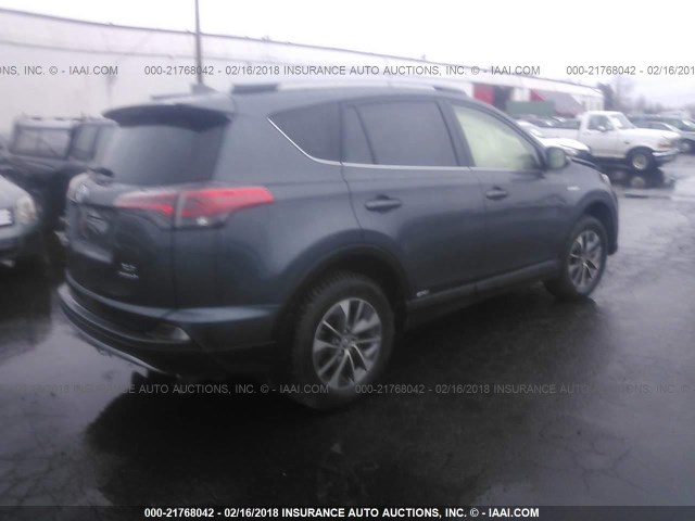 JTMRJREV2HD121999 - 2017 TOYOTA RAV4 HV LE/XLE GRAY photo 4