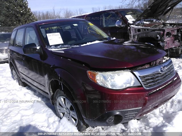 JF2SH61619H716946 - 2009 SUBARU FORESTER 2.5X RED photo 1