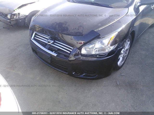 1N4AA5AP0EC446493 - 2014 NISSAN MAXIMA S/SV BLACK photo 6