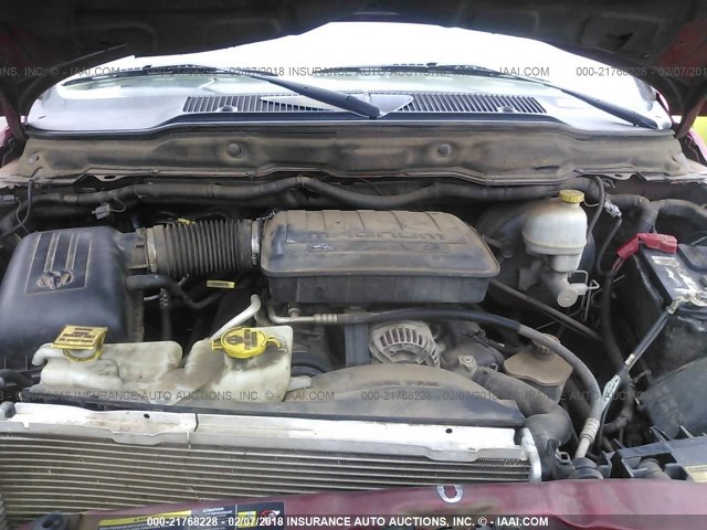 1D7HA16NX6J239203 - 2006 DODGE RAM 1500 ST/SLT წითელი ფოტო 10