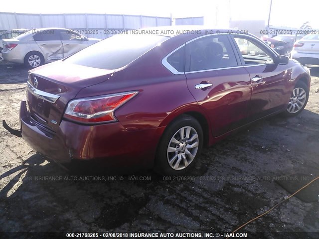 1N4AL3AP5DC210211 - 2013 NISSAN ALTIMA 2.5/S/SV/SL RED photo 4