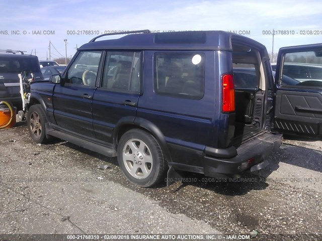 SALTR16463A804989 - 2003 LAND ROVER DISCOVERY II HSE BLUE photo 3