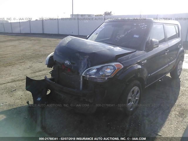 KNDJT2A54C7742463 - 2012 KIA SOUL BLACK photo 2