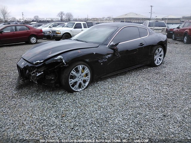 ZAM45KLA8A0051214 - 2010 MASERATI GRANTURISMO S BLACK photo 2