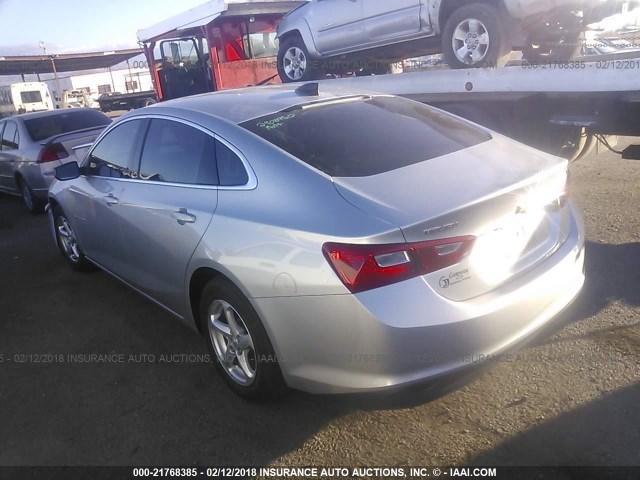 1G1ZB5ST5GF173261 - 2016 CHEVROLET MALIBU LS 银色 照片 3
