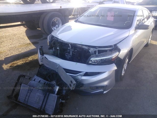 1G1ZB5ST5GF173261 - 2016 CHEVROLET MALIBU LS 银色 照片 6