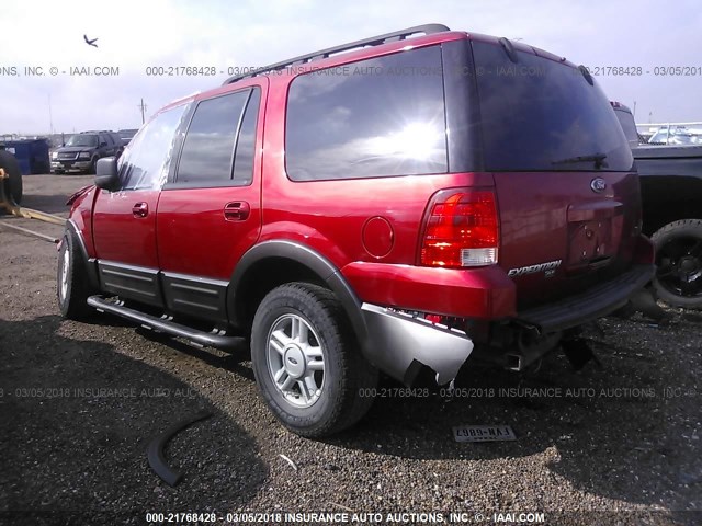 1FMPU15535LA36408 - 2005 FORD EXPEDITION XLT RED photo 3