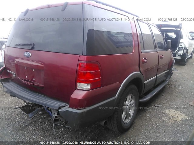 1FMPU15535LA36408 - 2005 FORD EXPEDITION XLT RED photo 4