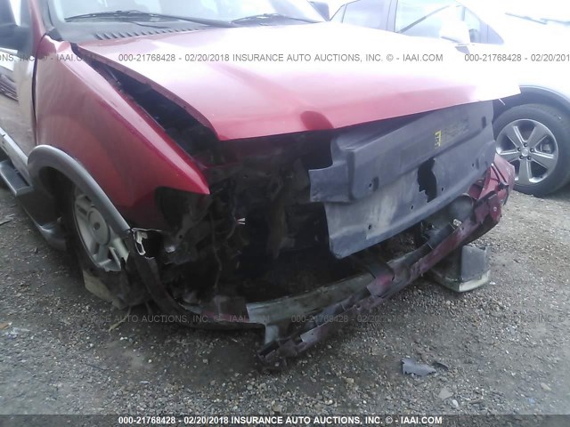 1FMPU15535LA36408 - 2005 FORD EXPEDITION XLT RED photo 6