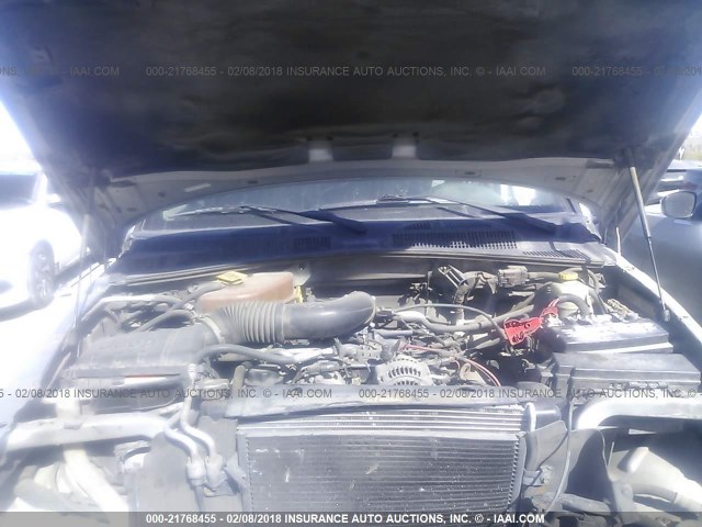 1J4GK48K17W507240 - 2007 JEEP LIBERTY SPORT 银色 照片 10