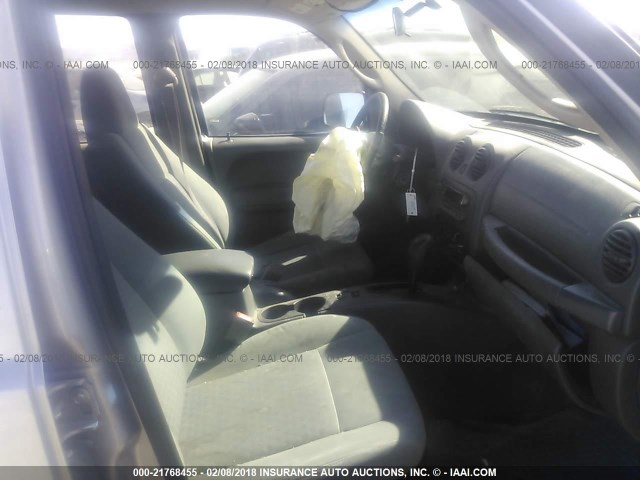 1J4GK48K17W507240 - 2007 JEEP LIBERTY SPORT 银色 照片 5