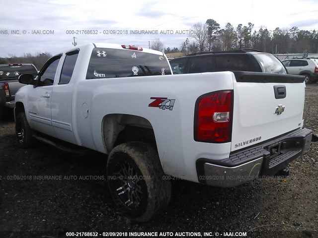 1GCEK39J99Z265845 - 2009 CHEVROLET SILVERADO K1500 LTZ WHITE photo 3