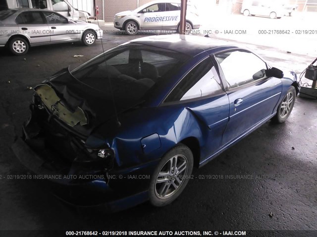 1G1JH12F147299296 - 2004 CHEVROLET CAVALIER LS SPORT BLUE photo 4