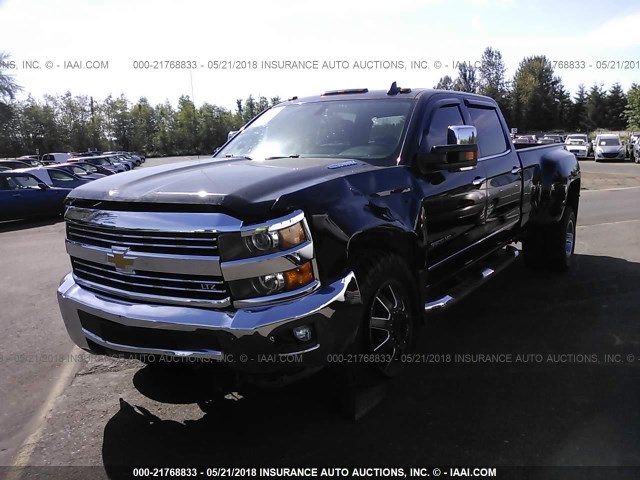 1GC4K0C81FF502938 - 2015 CHEVROLET SILVERADO K3500 LTZ BLACK photo 2