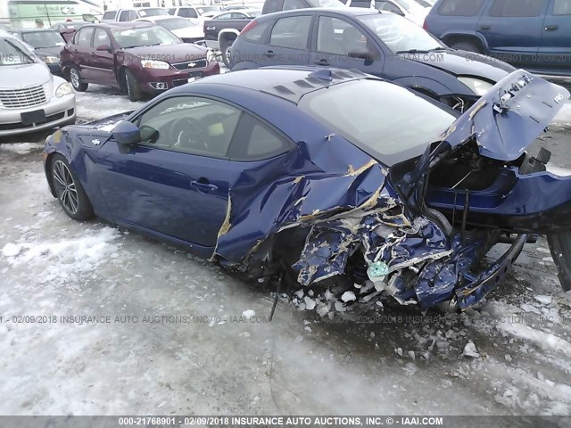 JF1ZNAA19G9702349 - 2016 TOYOTA SCION FR-S ლურჯი ფოტო 3