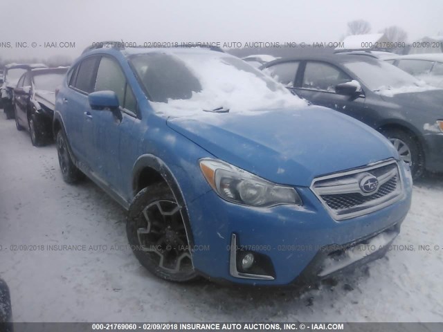 JF2GPABC6HH266144 - 2017 SUBARU CROSSTREK PREMIUM BLUE photo 1