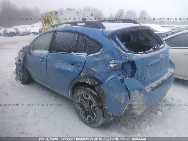 JF2GPABC6HH266144 - 2017 SUBARU CROSSTREK PREMIUM Көк фото 3