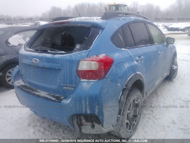 JF2GPABC6HH266144 - 2017 SUBARU CROSSTREK PREMIUM Көк фото 4