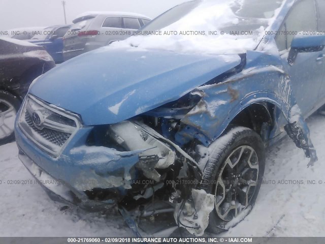 JF2GPABC6HH266144 - 2017 SUBARU CROSSTREK PREMIUM Көк фото 6