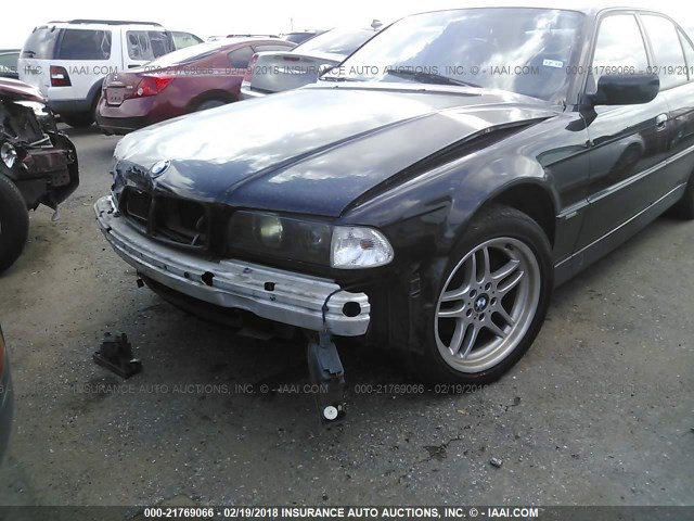 WBAGF8328WDL54159 - 1998 BMW 740 I AUTOMATIC BLACK photo 6