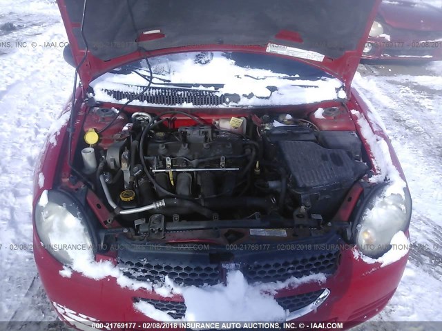 1B3ES26C33D223760 - 2003 DODGE NEON SE RED photo 10