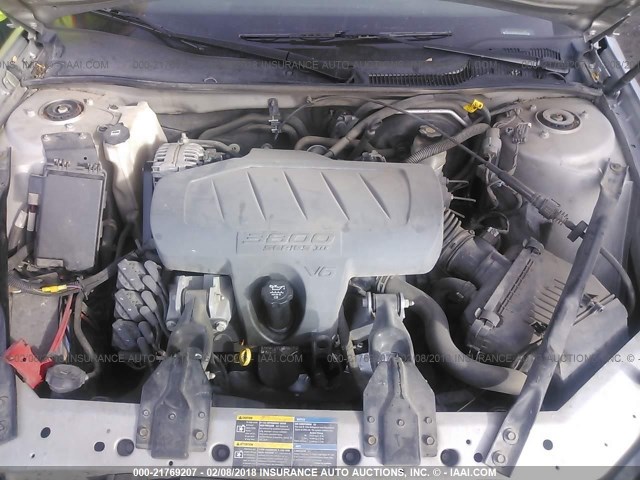 2G2WP552081130748 - 2008 PONTIAC GRAND PRIX ვერცხლისფერი ფოტო 10