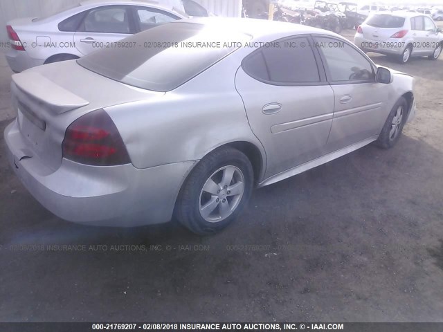 2G2WP552081130748 - 2008 PONTIAC GRAND PRIX ვერცხლისფერი ფოტო 4