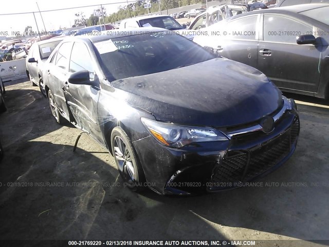 4T1BF1FK7GU217730 - 2016 TOYOTA CAMRY LE/XLE/SE/XSE BLACK photo 1