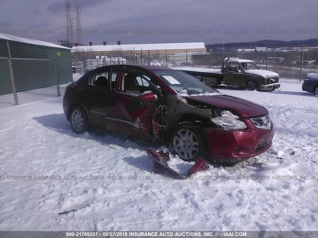 3N1AB6APXAL618091 - 2010 NISSAN SENTRA 2.0/2.0S/SR/2.0SL RED photo 1